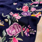BLUE COLOUR GEORGETTE PARSI GARA HAND EMBROIDERED SAREE EMBELLISHED WITH RESHAM WORK ( DELIVERY IN 60 DAYS )