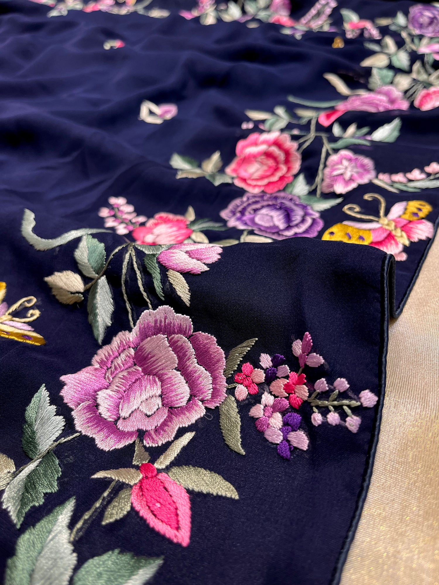 Embroidered saree