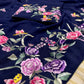 BLUE COLOUR GEORGETTE PARSI GARA HAND EMBROIDERED SAREE EMBELLISHED WITH RESHAM WORK ( DELIVERY IN 60 DAYS )