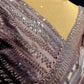 MAUVE COLOUR IMPORTED GLITTER ORGANZA SAREE WITH READYMADE BLOUSE EMBELLISHED WITH CUTDANA WORK