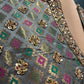 GREY COLOUR BANARASI Silk READYMADE SAREE WITH ZARDOZI & CUTDANA WORK EMBROIDERED BLOUSE - Kothari Sons