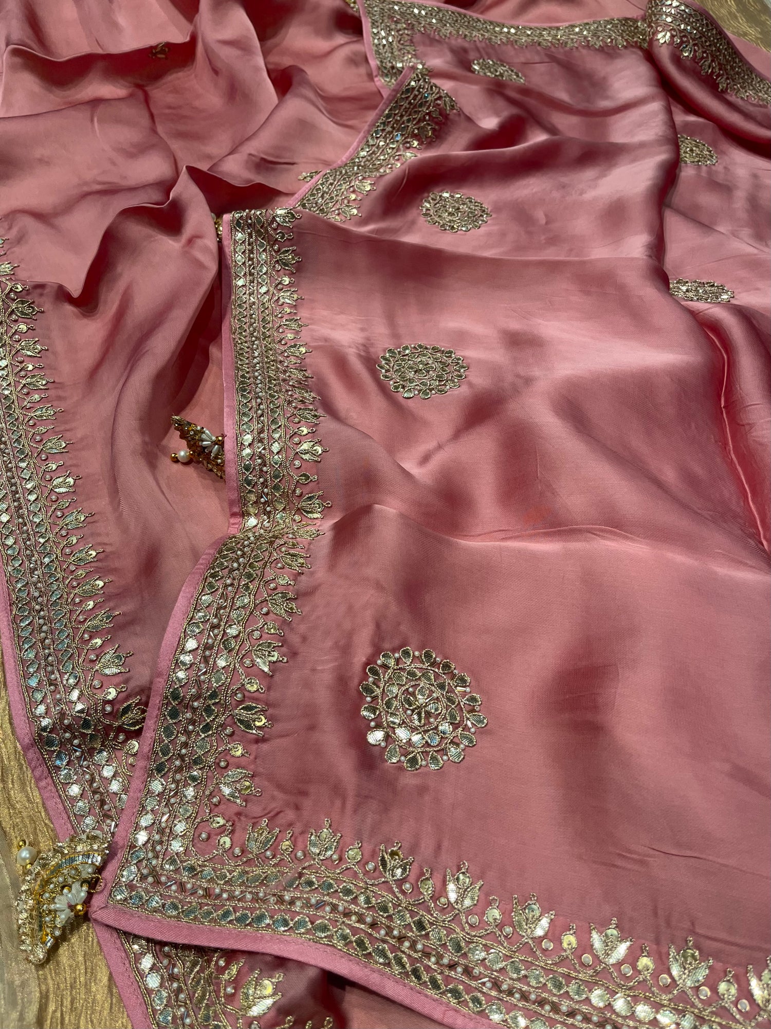 Embroidered saree