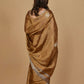 ANTIQUE GOLD CHANDERI SOFT TISSUE SAREE WITH ZARDOZI WORK MOTIFS