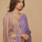 LILAC CHANDERI TISSUE SAREE WITH INTRICATE GOLDEN ZARDOZI MOTIFS