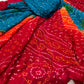 MULTI COLOUR PURE OJARIYA BANDHANI SAREE