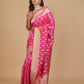 PINK PURE BANARASI SILK KATAN SAREE