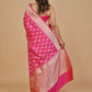 PINK PURE BANARASI SILK KATAN SAREE