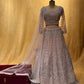 PINK COLOUR NET HAND EMBROIDERED LEHENGA WITH READYMADE BLOUSE EMBELLISHED WITH BEADS & CUTDANA WORK