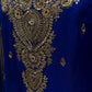 ROYAL BLUE COLOUR SHARARA SUIT SET EMBELLISHED WITH SEQUINS & KASAB EMBROIDERY