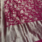 PINK COLOIR GEORGETTE SAREE EMBELLISHED WITH ZARI WEAVES - Kothari Sons