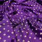 PURPLE COLOUR PLANT BASED SILK BROCADE SAREE EMBELLISHED WITH ZARI WEAVES - Kothari Sons