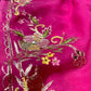 PINK COLOUR CHIFFON EMBROIDERED SAREE EMBELLISHED WITH KARDHANA & AARI WORK