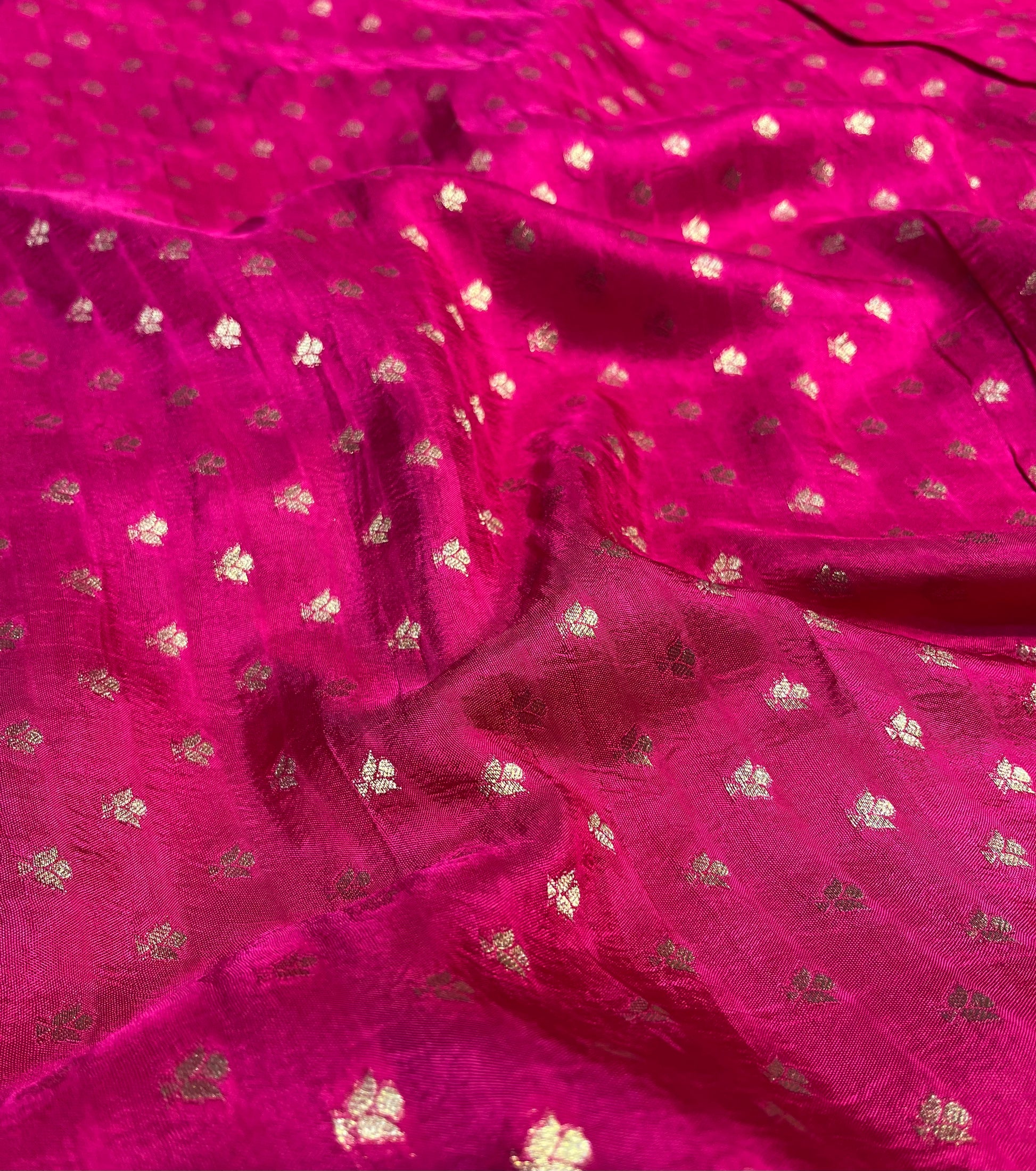 PINK COLOUR PLANT BASED SILK BROCADE SAREE EMBELLISHED WITH ZARI WEAVES - Kothari Sons