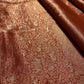 ORANGE COLOUR PLANT BASED BROCADE SAREE eWITH ZARI WEAVES - Kothari Sons