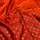 ORANGE COLOUR PLANT BASED BROCADE SAREE eWITH ZARI WEAVES - Kothari Sons