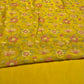MUSTARD COLOUR MUL CHANDERI EMBROIDERED UNSTITCHED CO-ORD SET EMBELLISHED WITH RESHAM WORK & COTTON BOTTOM EMBROIDERY BY SIDDHAIKA - Kothari Sons