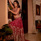 ONION PINK COLOUR CHINON SEQUINS EMBROIDERED LEHENGA WITH NET DUPATTA (Delivered in 30 Days)