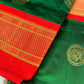 BOTTLE GREEN COLOUR PURE SILK PAITHANI SAREE EMBELLISHED WITH CONTRAST BORDER & PALLA EMBELLISHED WITH ZARI WEAVES