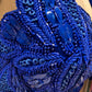 ROYAL BLUE COLOUR CHINON READYMADE SAREE WITH EMBROIDERED BLOUSE EMBELLISHED WITH BEADS & SEQUINS WORK