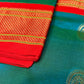 TURQUOISE COLOUR PAITHANI PURE SILK SAREE EMBELLISHED WITH ZARI WEAVES