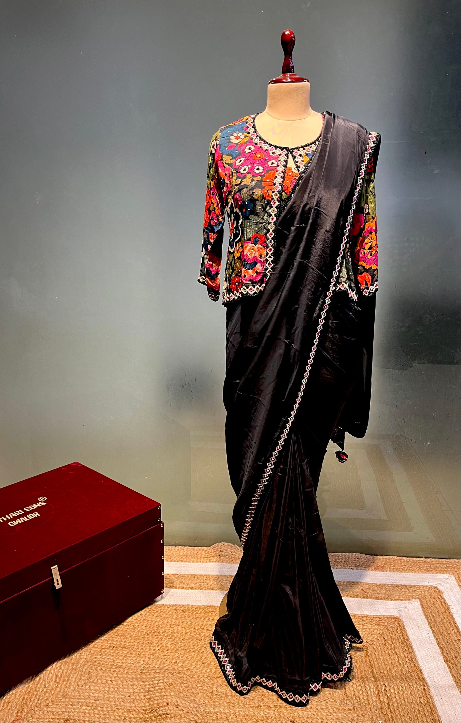 Embroidered saree