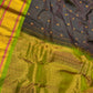 PURPLE COLOUR PURE GADWAL SILK SAREE WITH CONTRAST BORDER & PALLA