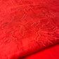 RED COLOUR MUL CHANDERI EMBROIDERED UNSTITCHED CO-ORD SET EMBELLISHED WITH RESHAM WORK & COTTON BOTTOM BY SIDDHAIKA - Kothari Sons