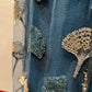 TEAL BLUE COLOUR CHINON TWO IN ONE READYMADE SAREE EMBELLISHED WITH KARDHANA WORK
