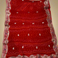 RED PURE OJARIYA BANDHANI SAREE WITH GOTA PATTI & ZARDOZI EMBROIDERED BORDER