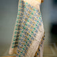 BEIGE COLOUR MUSLIN JAMDANI SAREE