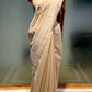 BEIGE COLOUR MUSLIN JAMDANI SAREE