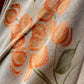 BEIGE COLOUR MUSLIN SILK SAREE WITH CONTRAST BLOUSE