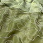 PISTA GREEN COLOUR TISSUE GEORGETTE SAREE WITH PEARL EMBROIDERED UNSTITCHED BLOUSE BY SIDDHAIKA - Kothari Sons