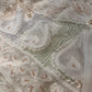 DYEABLE WHITE COLOUR GEORGETTE CHIKANKARI UNSTITCHED SUIT WITHOUT BOTTOM