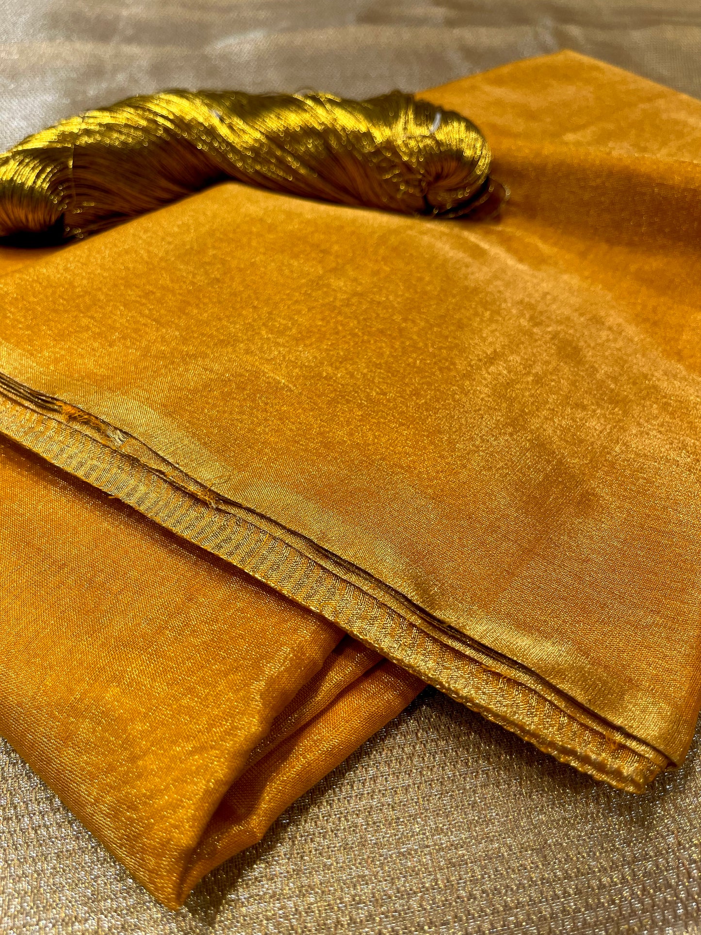 YELLOW COLOUR PURE CHANDERI SAREE EMBELLISHED WITH ZARI WEAVES