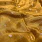 MUSTARD COLOUR KOTA DORIA SAREE WITH ZARI BORDER & BUTTI - Kothari Sons