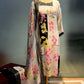 WHITE & BLACK COLOUR MUSLIN READYMADE SUIT