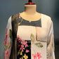 WHITE & BLACK COLOUR MUSLIN READYMADE SUIT