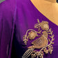 PURPLE COLOUR ORGANZA READYMADE SUIT EMBELLISHED WITH CUTDANA & BEADS WORK