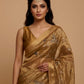 GOLDEN COLOUR MACLINO HAND EMBROIDERED SAREE EMBELLISHED WITH AARI, CUTDANA & SEQUINS WORK ( DELIVERY IN 20-25 DAYS )