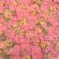PINK FLORAL PRINTED CHIFFON SAREE WITH CHINON BLOUSE - Kothari Sons