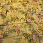 PASTEL YELLOW COLOUR FLORAL PRINTED CHIFFON SAREE WITH CHINON BLOUSE - Kothari Sons