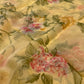 PASTEL YELLOW COLOUR FLORAL PRINTED CHIFFON SAREE WITH CHINON BLOUSE - Kothari Sons