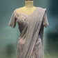 POWDER PINK IMPORTED FEBRIC SAREE WITH READYMADE  BLOUSE EMBELLISHED WITH CUTDANA WORK