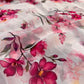 PASTEL PINK COLOUR FLORAL PRINTED CHIFFON SAREE WITH CINON BLOUSE - Kothari Sons