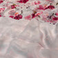 PASTEL PINK COLOUR FLORAL PRINTED CHIFFON SAREE WITH CINON BLOUSE - Kothari Sons