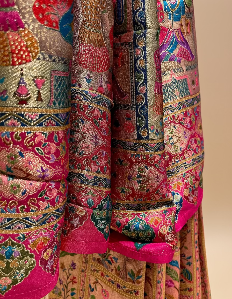 RANI COLOUR PICHWAI ZARI WOVEN PLANT-BASED SILK SAREE