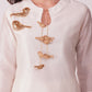 ( DELIVERY IN 25-30 DAYS ) WHITE COLOUR CHANDERI SILK CO-ORDS SET EMBELLISHED WITH ZARDOZI EMBROIDERY BY SIDDHAIKA