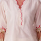 ( DELIVERY IN 25-30 DAYS ) WHITE COLOUR CHANDERI SILK CO-ORDS SET BY SIDDHAIKA