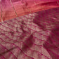 SHADED MUL CHANDERI ZARI STRIPED SAREE WITH BANARASI BLOUSE BY SIDDHAIKA - Kothari Sons